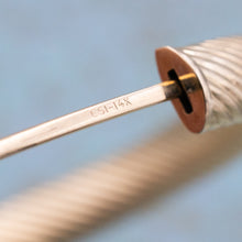 Gold Bangle with Slanted Rib Pattern