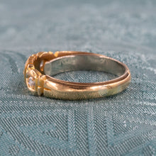 Antique Triple Diamond Gold Band c1900