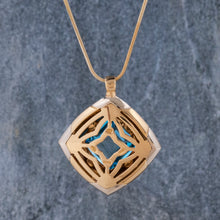 BVLGARI Blue Topaz Pyramid Pendant