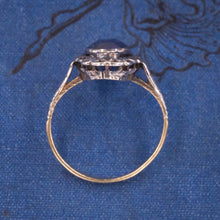 Antique Burma Sapphire & Diamond Dinner Ring