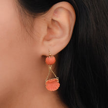 Victorian Coral Day to Night Earrings