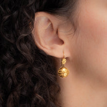Etruscan Revival Cannetille Earrings