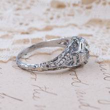 Antique Filigree Diamond Solitaire