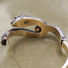 Georgian Revival Diamond & Emerald Snake Bangle