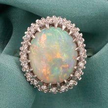 Opal & Diamond Cocktail Ring c1950