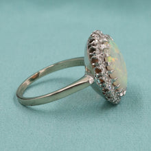 Opal & Diamond Cocktail Ring c1950