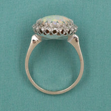 Opal & Diamond Cocktail Ring c1950