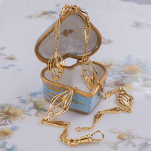 Art Nouveau Gold Tulip Chain