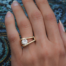 Tension-Set 1.48 Carat Diamond Solitaire Ring c1980