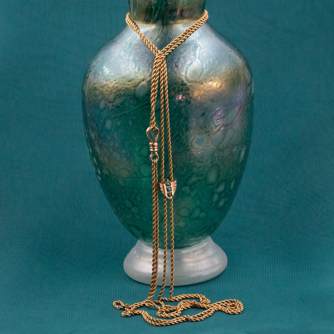 Guard Chain With Turquoise Slider c1900
