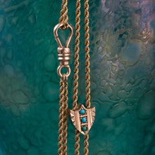 Guard Chain With Turquoise Slider c1900