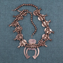 Coral Squash Blossom Necklace