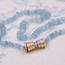 Fine Aquamarine Beaded Necklace c1950