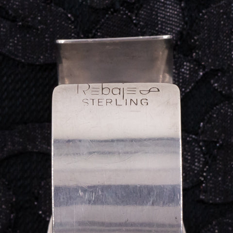 Sterling Botanical Rebajes Cuff c1950