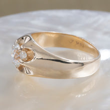 Old European Diamond Belcher Ring c1900