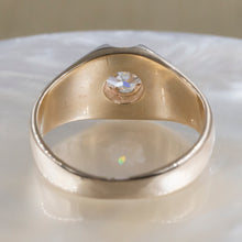 Old European Diamond Belcher Ring c1900