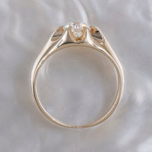 Old European Diamond Belcher Ring c1900
