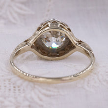 Old European Diamond Two-Tone Solitaire c1930