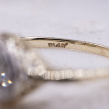 Old European Diamond Two-Tone Solitaire c1930