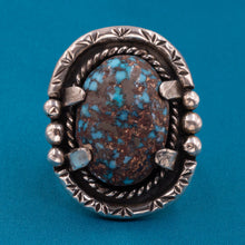 Old Pawn Silver & Turquoise Ring