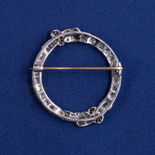 Art-Deco Diamond & Sapphire Shoulder Pin