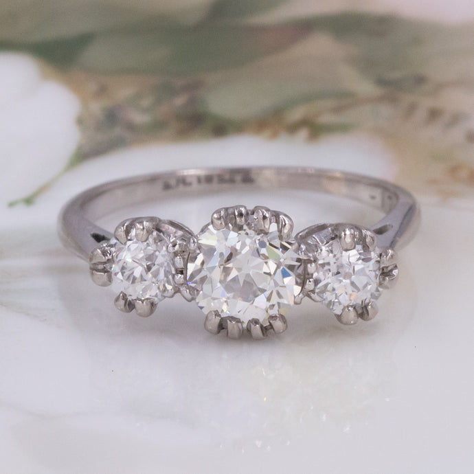 Antique Three-Stone Diamond Ring