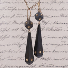 Antique Gutta Percha Earrings