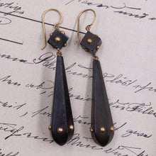 Antique Gutta Percha Earrings