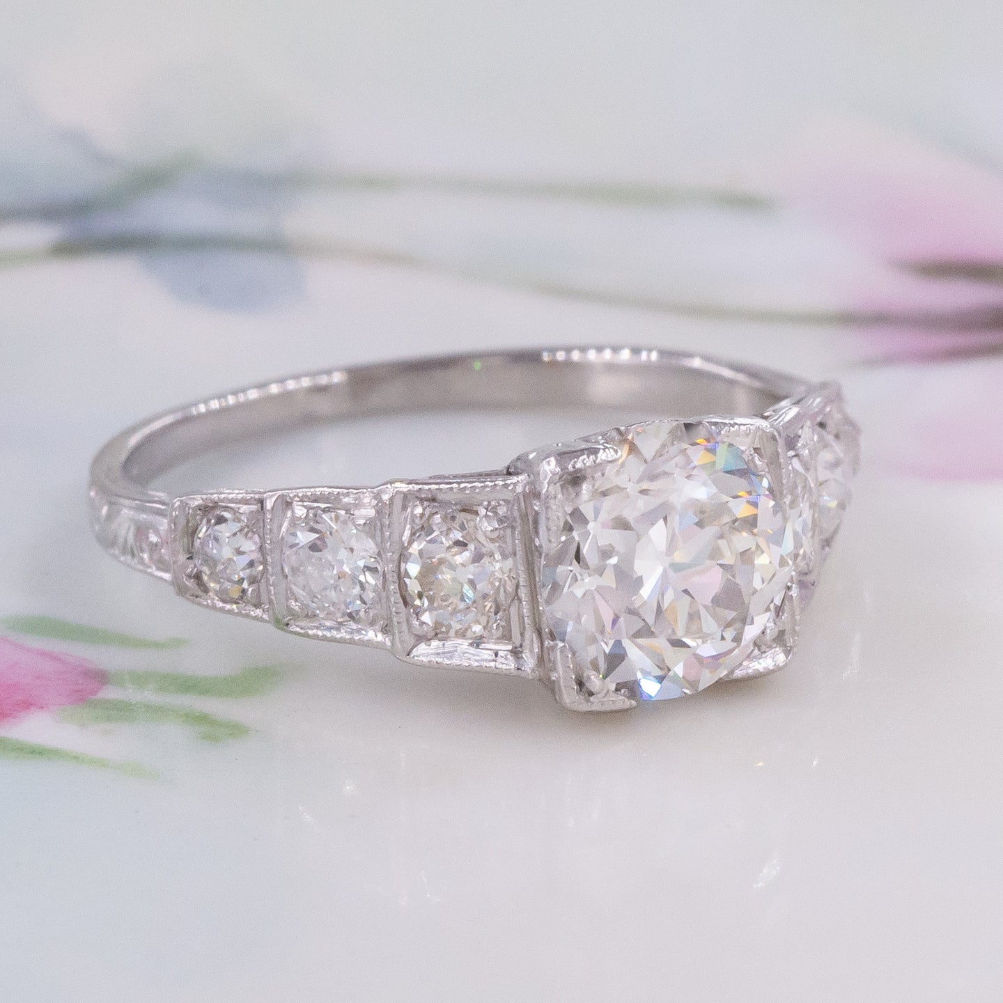 Steps Rings Closing Art Deco Diamond Steps Ring c1920 – Pippin Vintage Jewelry