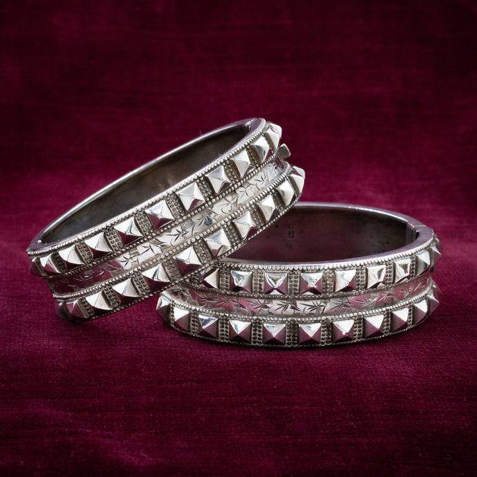 Victorian Sterling Wedding Bracelets