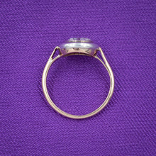 .98 Carat Old European Cut Diamond Bullseye Ring c1935