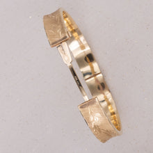 Etched Gold Bangle c1960