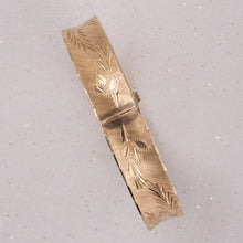 Etched Gold Bangle c1960