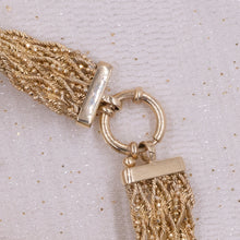 Woven Gold Ribbon Bracelet c1980