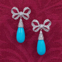 Fine Persian Turquoise Drop Earrings