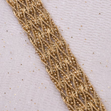Woven Gold Ribbon Bracelet c1980