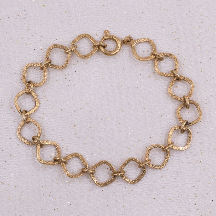 Round Rhombus Link Bracelet c1970