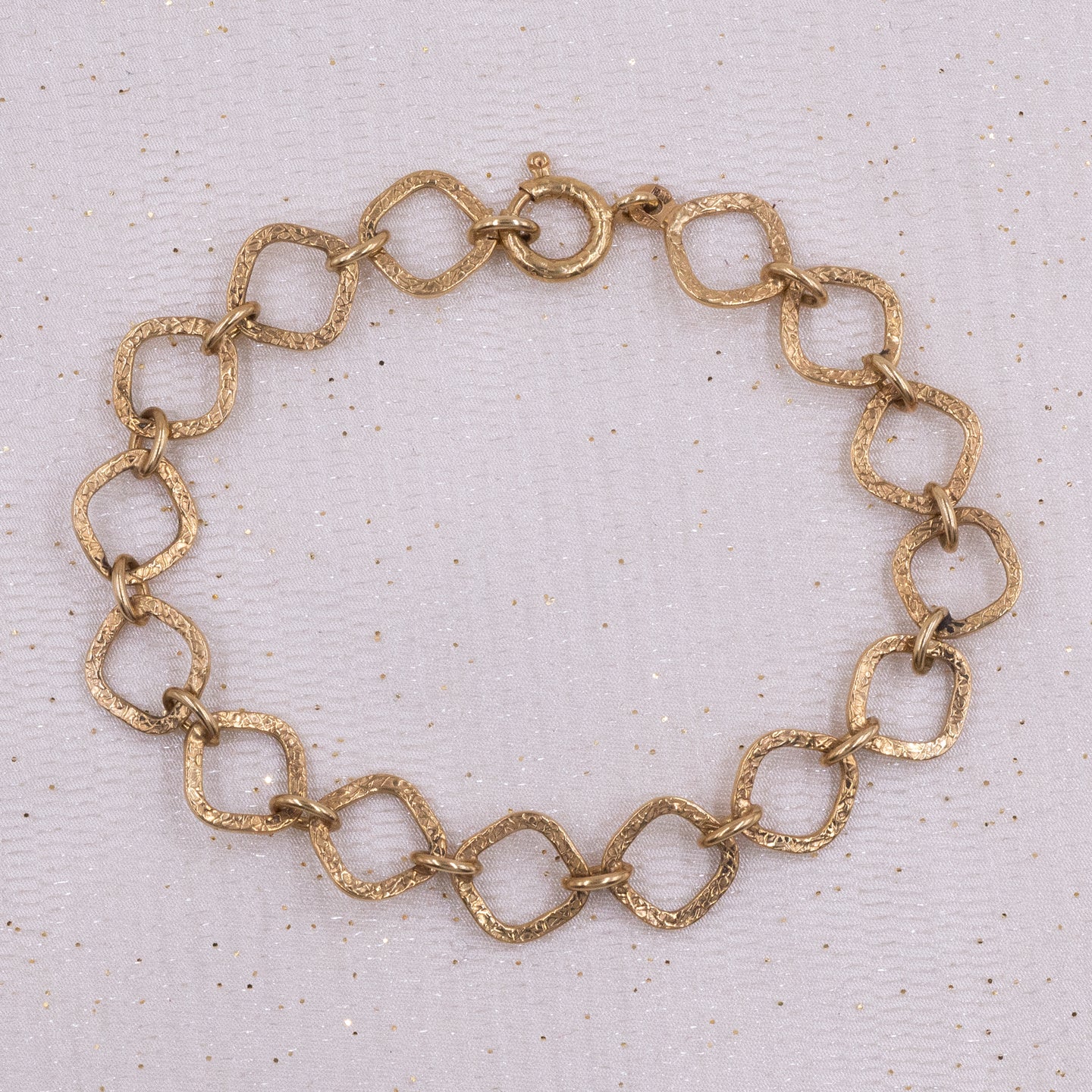 Round Rhombus Link Bracelet c1970