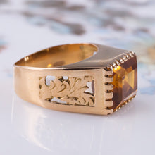 Madeira Citrine Ring c1970