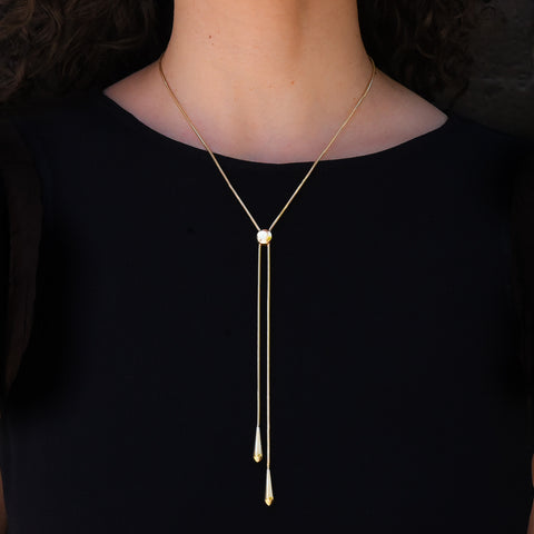 Gold Bolo Snake Chain Necklace