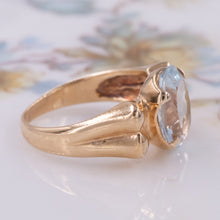 Aquamarine Retro Bow Ring c1940