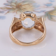 Aquamarine Retro Bow Ring c1940