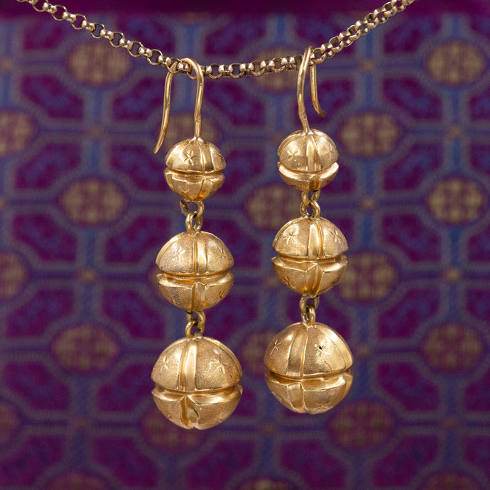 Victorian Starry Spheres Earrings