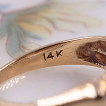 Aquamarine Retro Bow Ring c1940