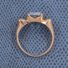 Aquamarine Retro Bow Ring c1940