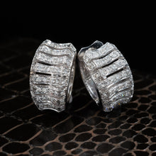 Diamond Hinged Hoop Earrings