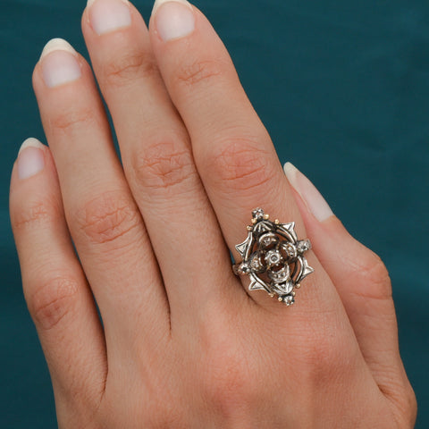 Gothic Portuguese Dinner Ring c1930