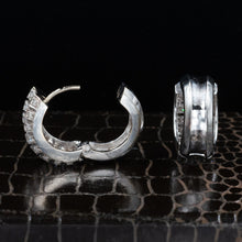 Diamond Hinged Hoop Earrings