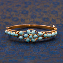 Victorian Revival Turquoise Bangle