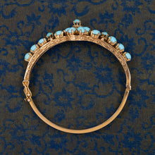 Victorian Revival Turquoise Bangle